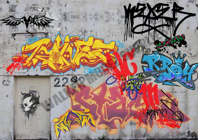 Adesivo Murale Garage Scala 1:18 - 1:24, 3xFoglio A4, Walker, Peel And Stick