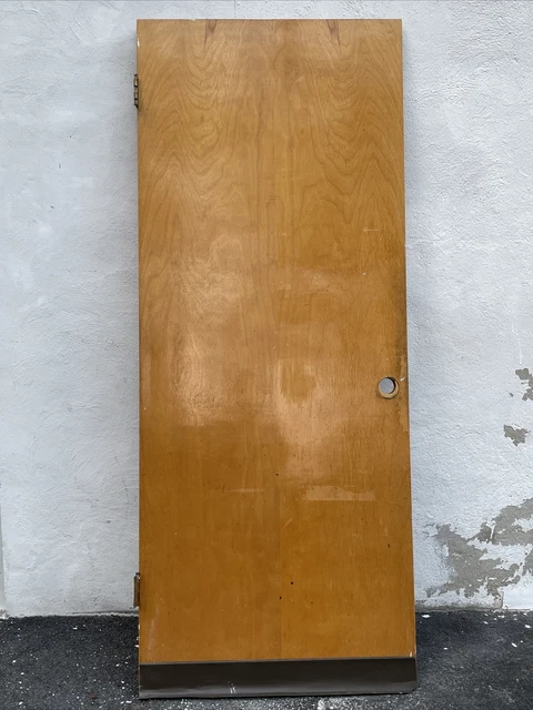 pure wooden door no windows or Knob.