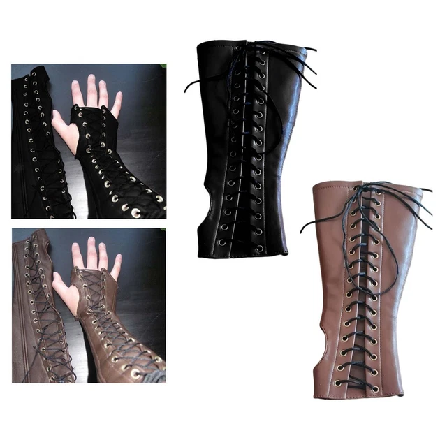 Bracciale da polso novità vichingo regolabile unisex Steampunk tutore da polso
