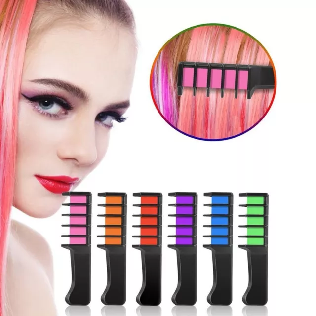 Washable Hair Color Dye Temporary Hair Dye Marker Hair Chalk Comb  Women Girls