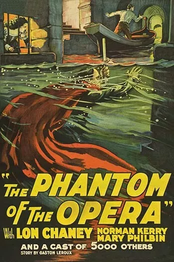 The Phantom of the Opera Lon Chaney Silent Movie Poster - Art Print