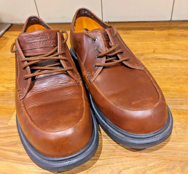 TIMBERLAND MENS SMART Boots Brook Park Chuk Leather Lace Up brown