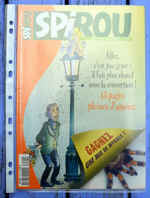 Spirou n°3122 du 11 février 1998, couverture Cupidon avec Jacques Brel