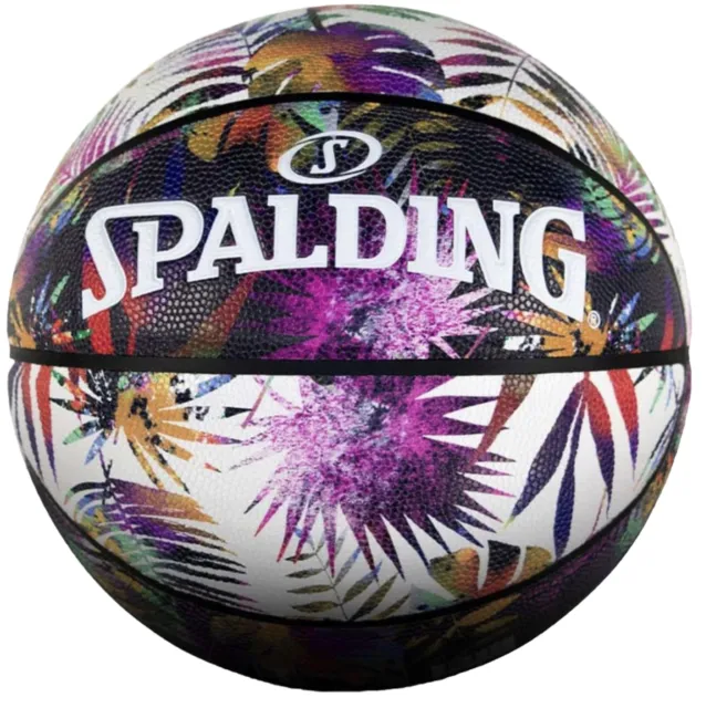 Spalding Bontanics Size 7 Composite Leather Floral Basketball COMES INFLATED