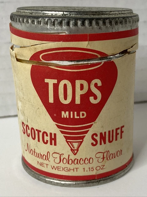 tops tobacco can Vintage Top Cigarette Tin Metal 7 oz. R. J. Reynolds Tobacco Tin (Union Leader Cut