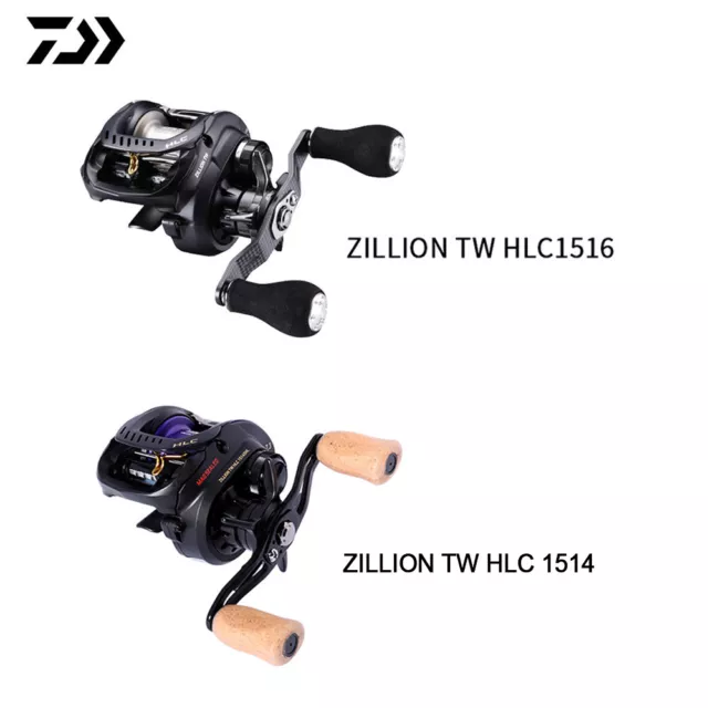 Daiwa ZILLION TW HLC 1514 1516 Baitcasting Reel Low Profile Knob Brake System