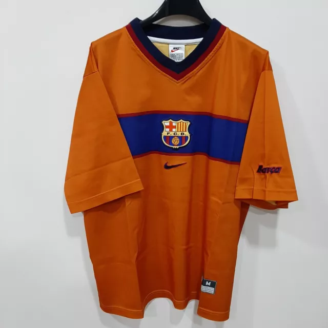 Maglia Calcio Vintage Barcellona 1998 99 Nike Arancione