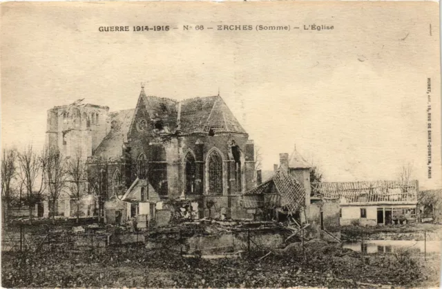 CPA Militaire, Erches - L'Eglise (278576)