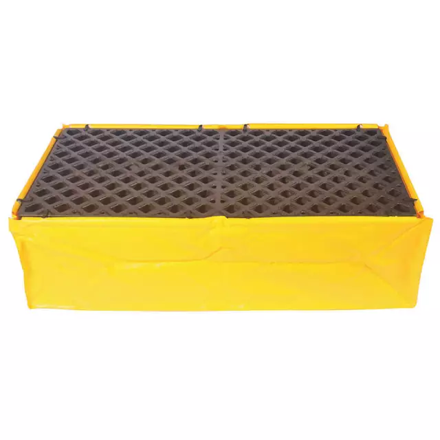 ULTRATECH 1345 Drum Spill Containment Pallet,W/Drain