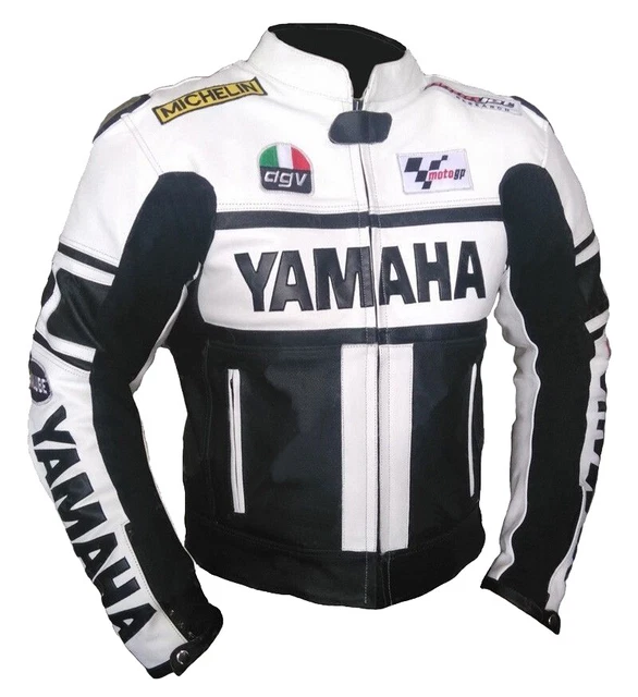 YAMAHA Veste en Cuir de Motard  Veste Motard en Cuir Veste en Cuir de Moto 48,58