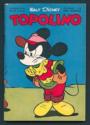 Topolino Libretto 68 con Giochi Martina Bottaro Arnoldo Mondadori 1953 Edicola