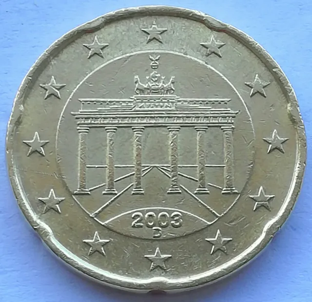 GERMANIA 20 cent 2003 zecca D Monaco di Baviera