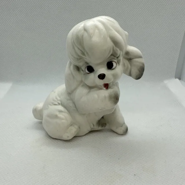 Vintage Josef Originals White Poodle Figurine Made In Korea