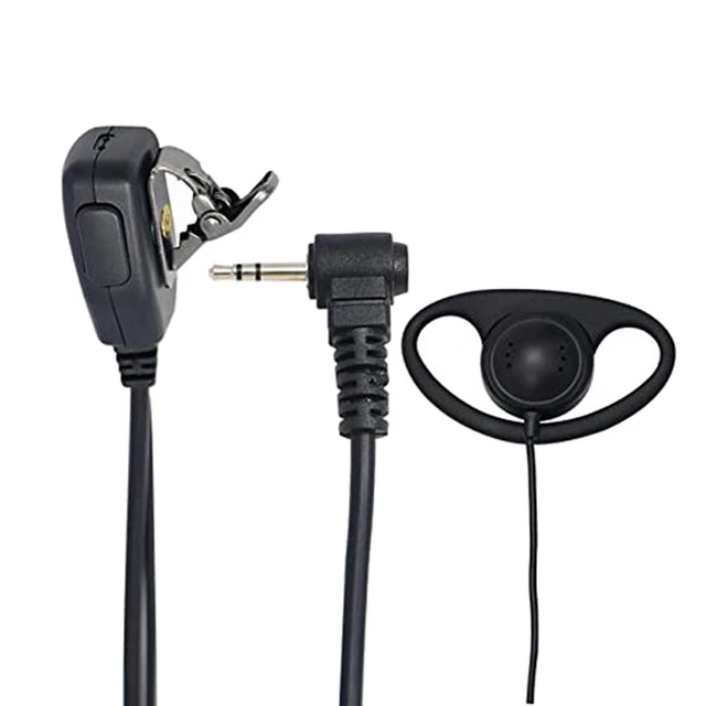 Kit Mains Libres HQRP 2 Broches | Écouteur Micro PTT | Pour Motorola