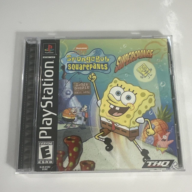 SPONGEBOB SQUAREPANTS: SUPERSPONGE (PlayStation 1, PS1) Complete CIB