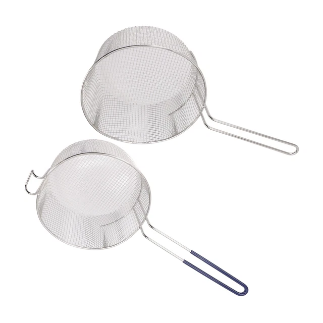 Frying Basket Stainless Steel Long Handle ReHGable RHGt Resistant Fry Net HG