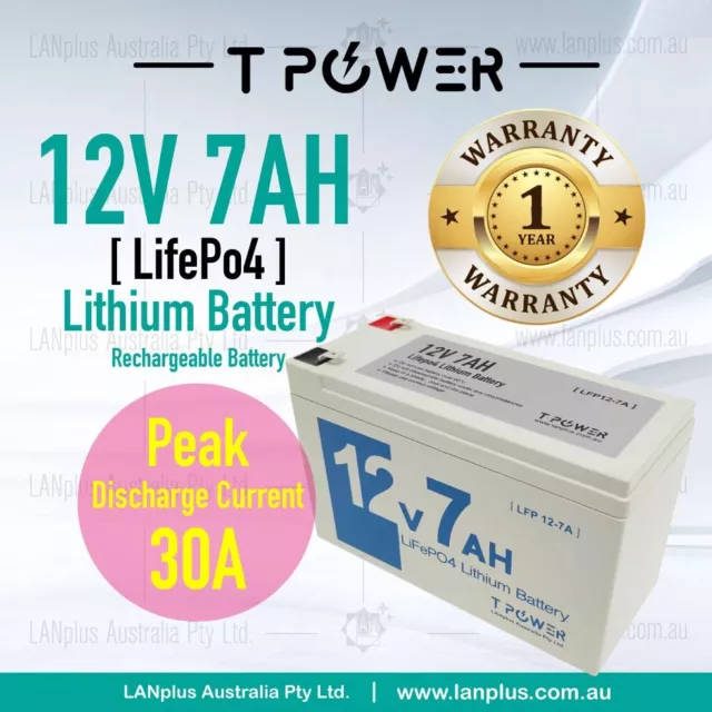 12V 7Ah LiFePO4 Lithium Rechargeable Battery Ultra Light > SLA AGM 12v 7ah 9ah