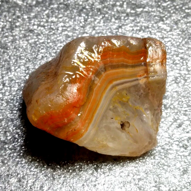 Lake Superior Agate 0.36 oz 'STELLAR GEM' Rough Minnesota Gemstone - upnorth