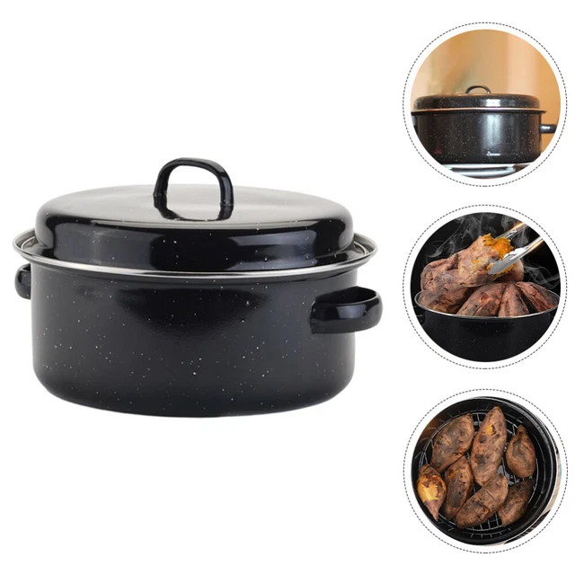 Teglie Smaltate Pentola Di Patate Dolci Arrostite Teglie Con Coperchi Casseruola
