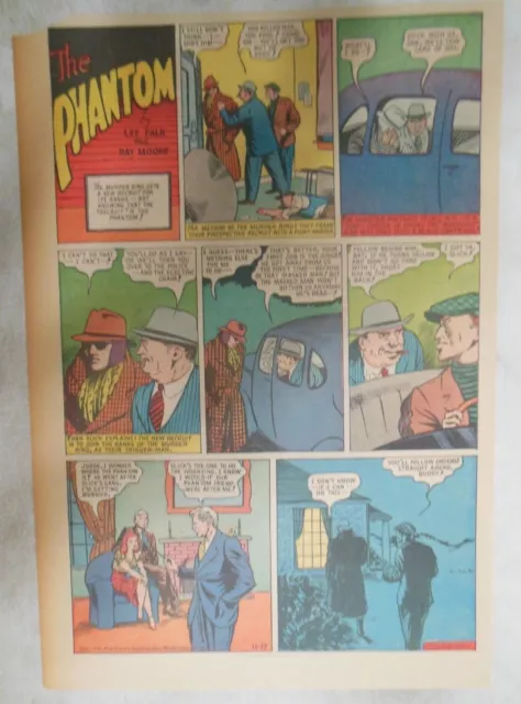 "The Phantom" Sunday Page by Lee Falk from 11/17/1940 Rare Tabloid Format
