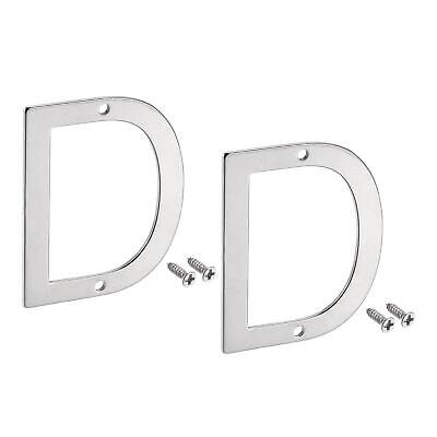 1.97Inch Stainless Steel House Letter D for Mailbox Hotel Address Door Sign 2Pcs