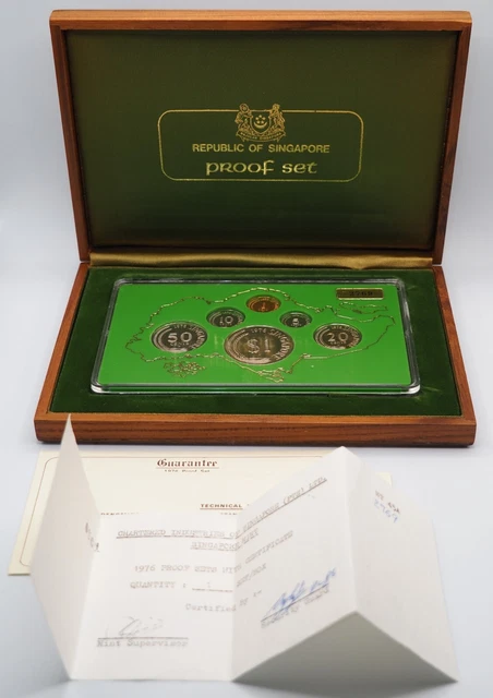 Singapore 1976 Proof Set (6 Coins & Original Packaging) *Only 3,500 Sets Issued*