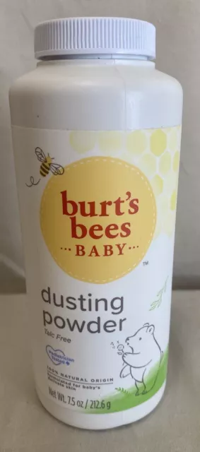 Burt’s Bees Baby Dusting Powder Talc Free 7.5 Oz Sealed 100% Natural Origin