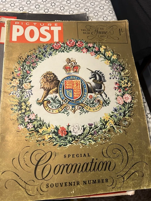 1940’S 1950’S - 6 Vintage PICTURE POST Magazines Mid Century British ...