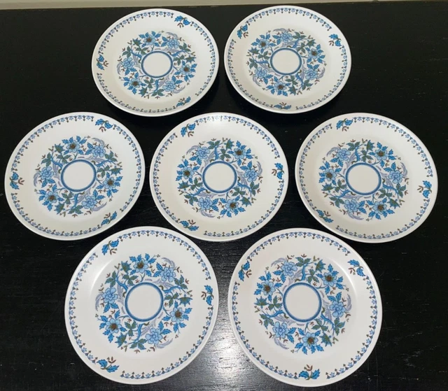 (7) Noritake Progression BLUE MOON 6 3/8" Bread and Butter Plates