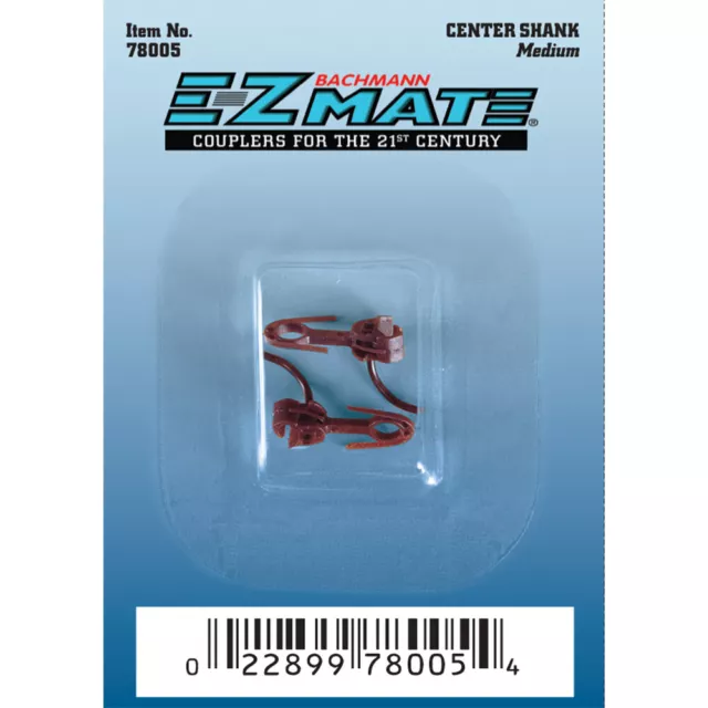 Bachmann USA E-Z Mate Couplers Centre Shank Medium (12 Pair/Card) HO Gauge 78005