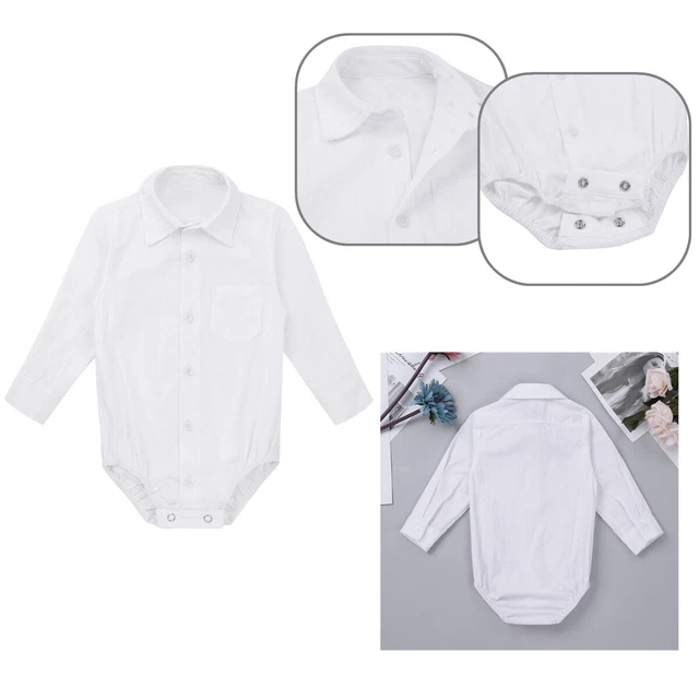 Camicia a quadretti bambini bambini ragazzi gentleman romper babbotto tuta camicia formale