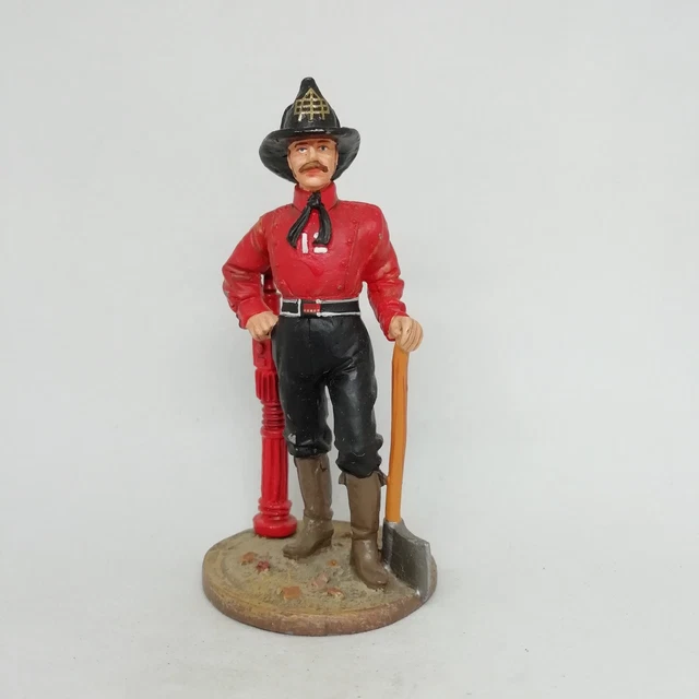 Figurine Del Prado - Pompier Forestier USA Tenue De Feu 2001 - Occasion Bon état