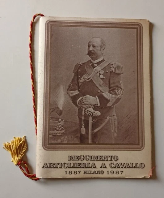 B322 Calendario Reggimento Artiglieria A Cavallo 1987 Con Cordoncino