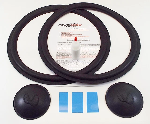 Ricambio Diffusore Infinity SM Series Tappo Polvere Per Altoparlante Infinity 3,5" - Logo Infinity, Per Modelli SM-100, 102, Ecc. Keycaps Ita - Foto 8