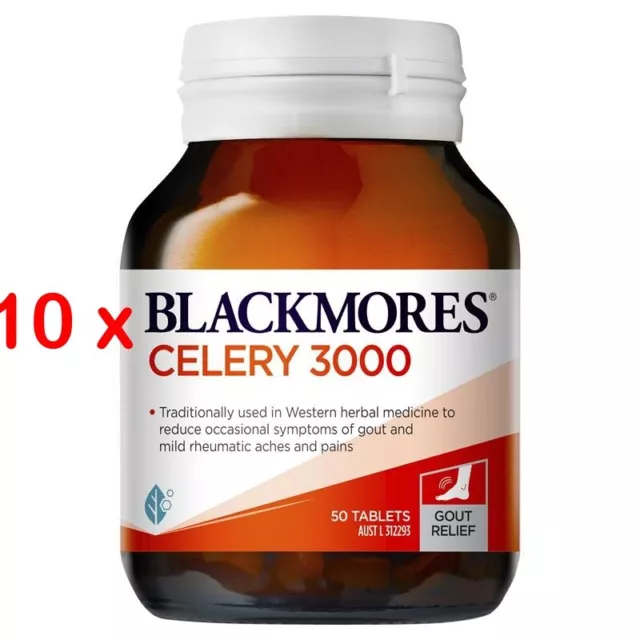 BEST PRICE-BULK BUY-10 x Blackmores Celery 3000mg 50 Tablets(Promotion Price)