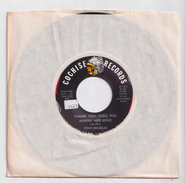(AA645) Tony Douglas, Thank You Lord For Makin' Her Mine - 1977 - 7" vinyl