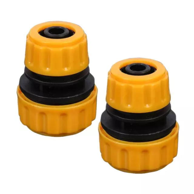 2 Pieces Garden Hose Connector Quick Connect Fitting Pipe 1/2'' to 5/8''