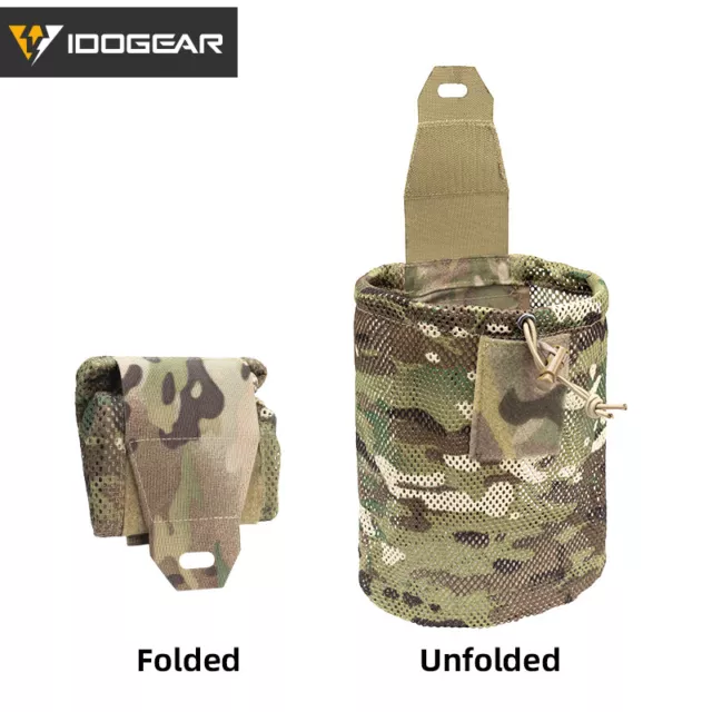 IDOGEAR Tactical MOLLE Maille Dump Pochette Drop Pochette Pliable Mag Recyclage