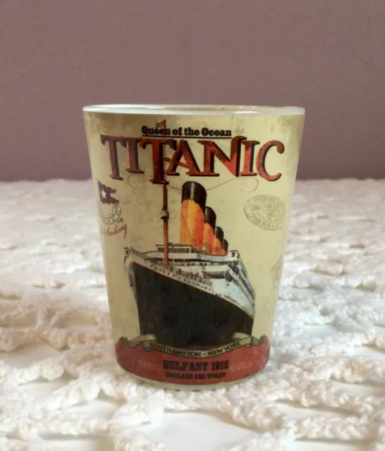 RMS Titanic Historical Vintage Colorful Poster Collectible Souvenir Shot Glass