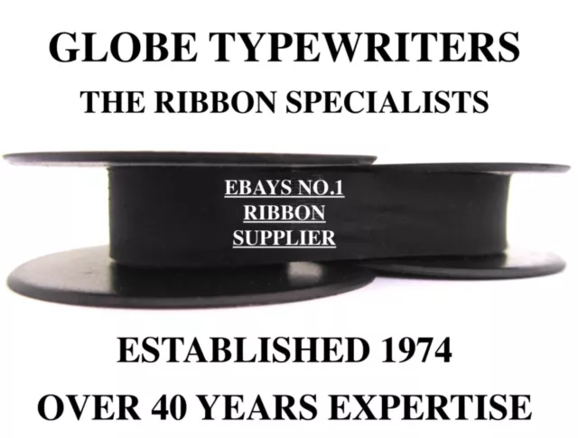 🌎 2 x 'ADLER GABRIELE 25' *BLACK* HIGH QUALITY TYPEWRITER RIBBONS