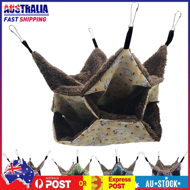 Small Animal Hammocks Warm Plush Bed Guinea Pig Cage Accessories Ferret