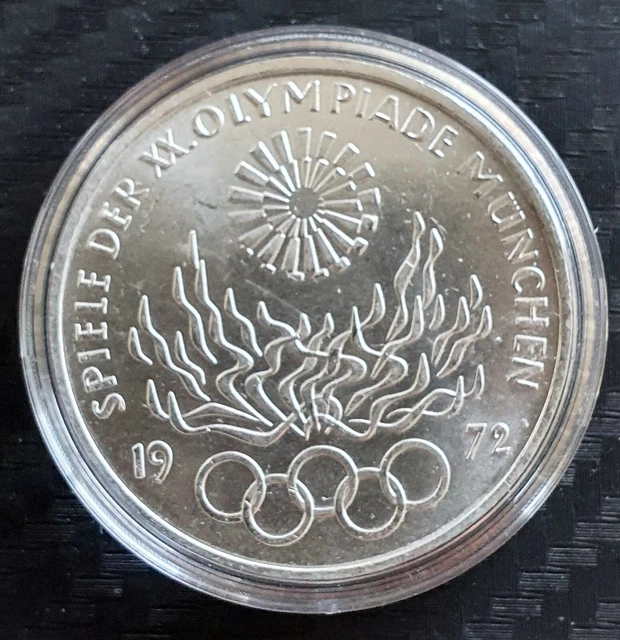 10 Deutsche Mark Münze Olympische Spiele 1972 Wert DEUTSCHLAND 10 DM Silbermünze Olympische Spiele München 1972 F