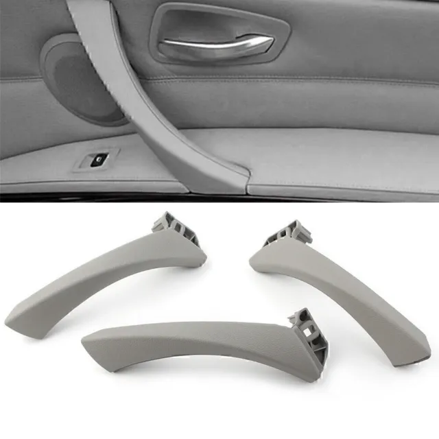 1 SET Inner Door Panel Handle Pull Trim Cover For  BMW 3Series E90 E91 04-12 RHD