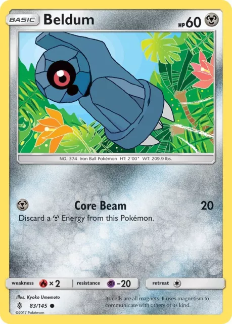 Beldum Guardians Rising 83 Reverse Holo Pokemon Card NM