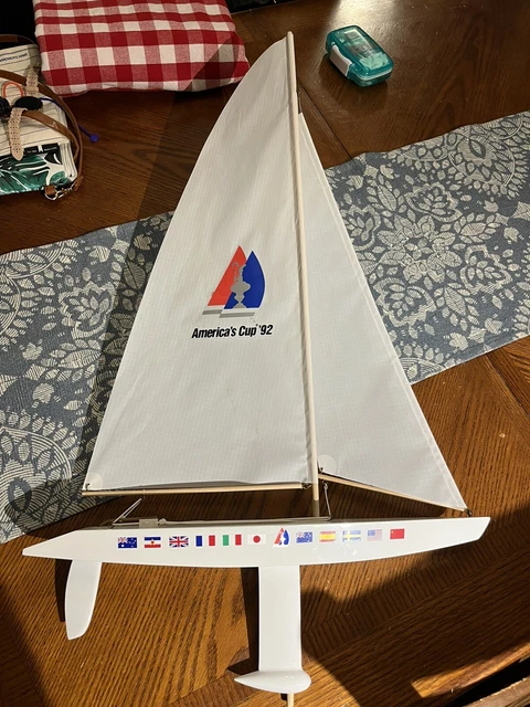 America's Cup ‘92 Ken Gardiner Model Yacht Sailboat