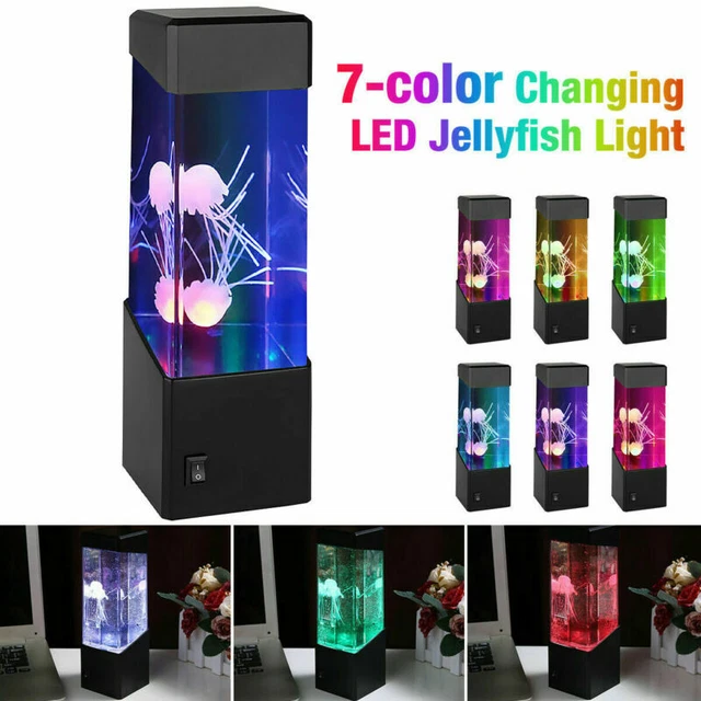 Changing Led Jellyfish Tank Night Light Color Aquarium Electric Mood Lava Lamp