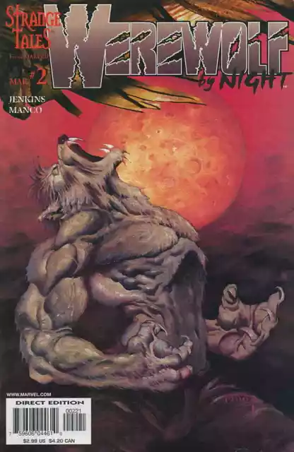 Werewolf by Night Strange Tales #2 Cover B Marvel Comics March Mar 1998 (NM)