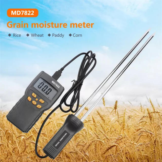 NEW Digital LCD Tools Moisture Meter Grain Humidity Tester For Wheat Corn Paddy
