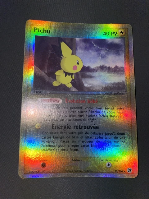 Pichu Reverse - Pokemon 20/100 Ex Sand Tempete Close To New French