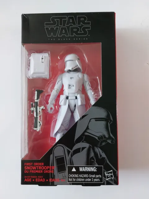 Star Wars The Black Series Hasbro 2015 #12 First Order Snowtrooper Boxed Figure